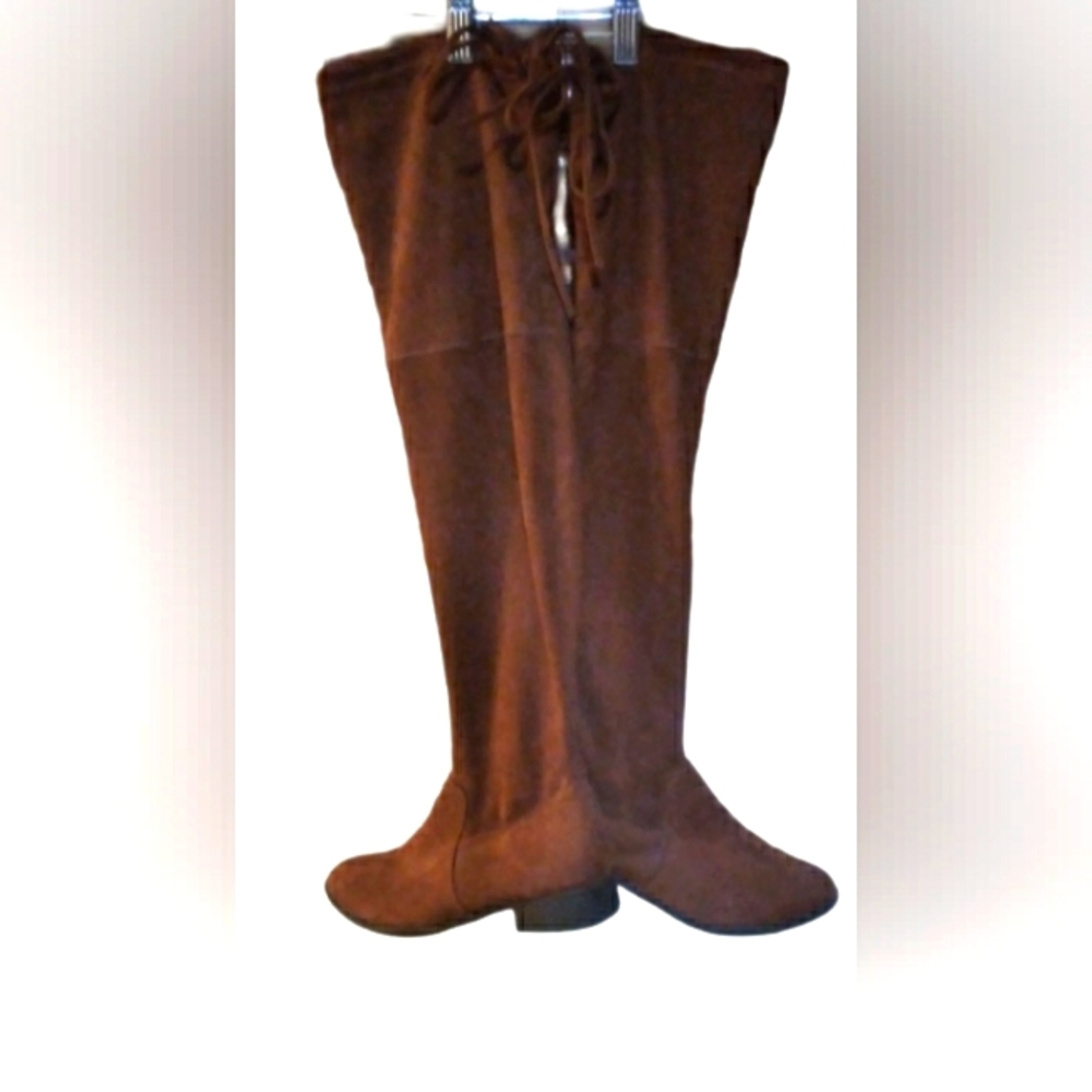 Thigh high tie brow swade boots size7